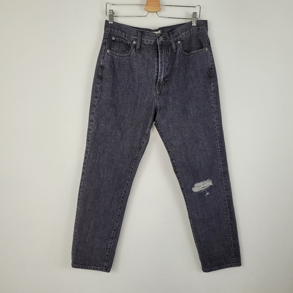 Madewell the perfect vintage black distressed jeans - Picture 2 of 15